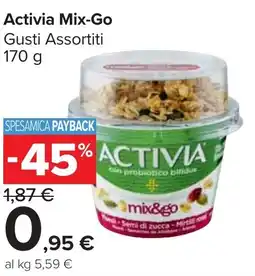 Carrefour Market Activia Mix-Go offerta