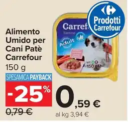 Carrefour Market Alimento Umido per Cani Patè Carrefour offerta