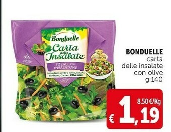 Deco Supermercati Carta delle insalate ideale per insalatone 140 g(ml) offerta