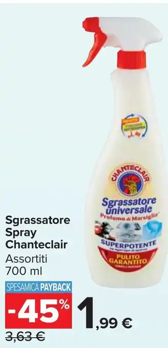 Carrefour Market Sgrassatore Spray Chanteclair offerta