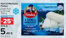 Carrefour Market Fiori di Merluzzo Findus offerta