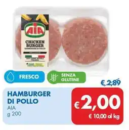 MD Discount Hamburger di pollo AIA offerta