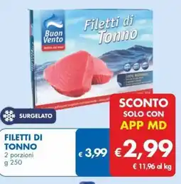 MD Discount Filetti di tonno offerta