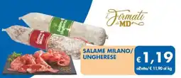 MD Discount Salame milano/ ungherese offerta