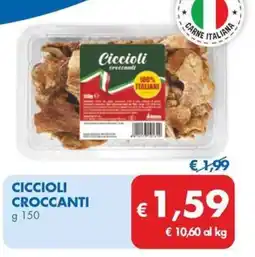 MD Discount Ciccioli croccanti offerta