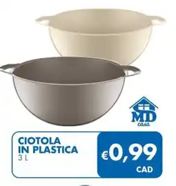 MD Discount Ciotola in plastica MD casa offerta