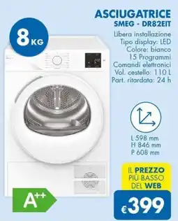 MD Discount Asciugatrice SMEG - DR82EIT offerta