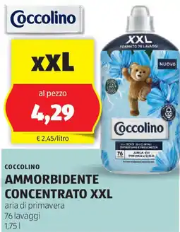 ALDI Ammorbidente concentrato XXL COCCOLINO offerta