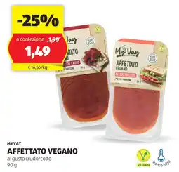 ALDI MYVAY Affettato vegano offerta