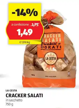 ALDI Cracker salati LA CESTA offerta