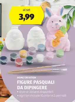 ALDI Figure pasquali da dipingere HOME CREATION offerta