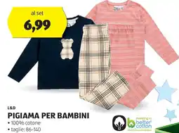 ALDI Pigiama per bambini L&D offerta