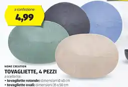 ALDI Tovagliette, 4 pezzi HOME CREATION offerta