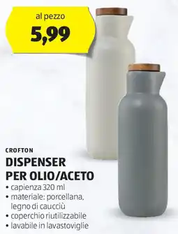 ALDI Dispenser per olio/aceto CROFTON a offerta