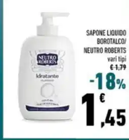 Conad Sapone liquido borotalco/ neutro roberts vari tipi offerta