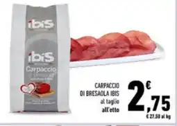 Conad Carpaccio di bresaola IBIS offerta