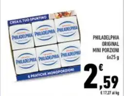 Conad Philadelphia original mini porzioni offerta