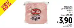 Spazio Conad Prosciutto cotto per toast BERETTA offerta