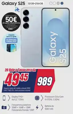 Trony SAMSUNG Galaxy S25 offerta