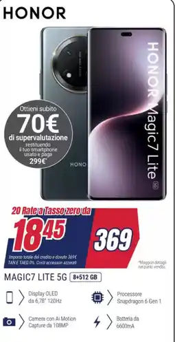 Trony HONOR MAGIC7 LITE 5G offerta