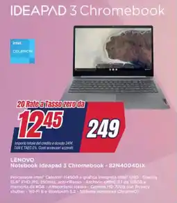 Trony LENOVO Notebook Ideapad 3 Chromebook - 82N4004DIX offerta