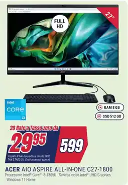 Trony ACER AIO ASPIRE ALL-IN-ONE C27-1800 offerta