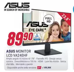 Trony ASUS MONITOR LCD VA24EHF offerta