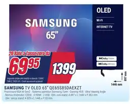 Trony SAMSUNG TV OLED 65" QE65S85DAEXZT offerta