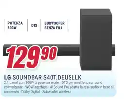 Trony LG SOUNDBAR S40T.DEUSLLK offerta