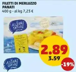 PENNY Filetti di merluzzo panati offerta