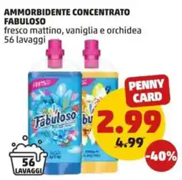 PENNY Ammorbidente concentrato FABULOSO offerta