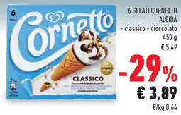 Conad Superstore 6 gelati cornetto ALGIDA offerta