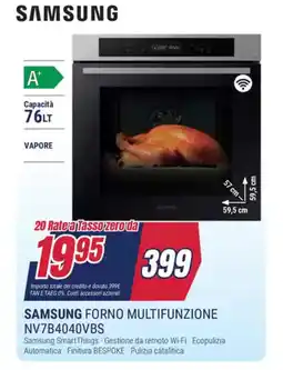 Trony SAMSUNG FORNO MULTIFUNZIONE NV7B4040VBS offerta