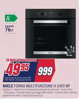 Trony MIELE FORNO MULTIFUNZIONE H 2455 BP offerta