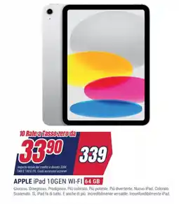 Trony APPLE iPad 10GEN WI-FI 64 GB offerta