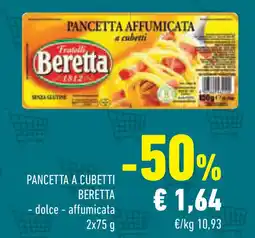 Conad Superstore Pancetta a cubetti BERETTA offerta