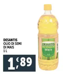 Deco Supermercati Desantis olio di semi di mais offerta