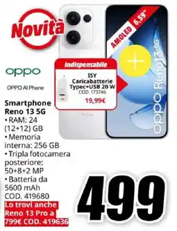 MediaWorld Oppo Smartphone Reno 13 5G offerta