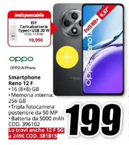 MediaWorld Oppo Smartphone Reno 12 F offerta