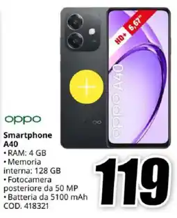 MediaWorld Oppo Smartphone A40 offerta