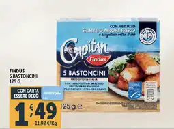 Deco Supermercati Findus 5 bastoncini offerta