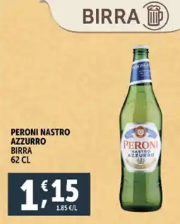 Deco Supermercati Peroni nastro azzurro birra offerta