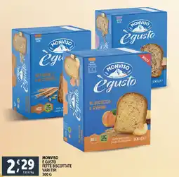 Deco Supermercati Monviso è gusto fette biscottate vari tipi offerta