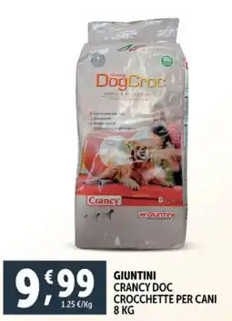 Deco Supermercati Giuntini crancy doc crocchette per cani offerta