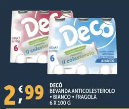 Deco Supermercati Decò bevanda anticolesterolo offerta