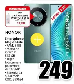 MediaWorld HONOR Smartphone Magic 6 Lite offerta