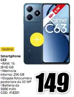 MediaWorld realme Smartphone C63 offerta