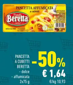 Conad Pancetta a cubetti BERETTA offerta