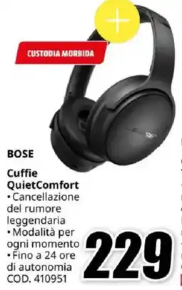 MediaWorld BOSE Cuffie QuietComfort offerta