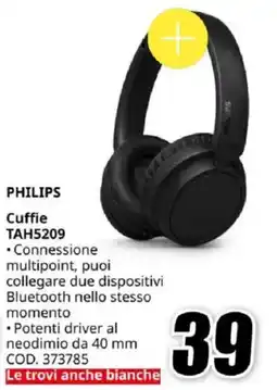 MediaWorld PHILIPS Cuffie TAH5209 offerta